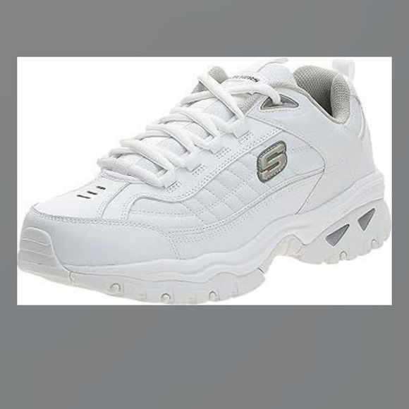 Skechers Sport Pair of Men's Energy Afterburn Lace-Up Sneaker, White Size 11.5 - Picture 1 of 2